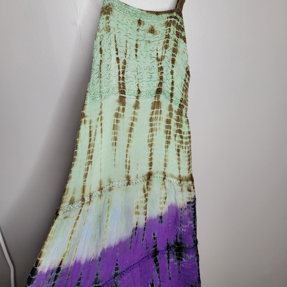 BLUE OCEAN Resort Maxi Dress Medium - Picture 3 of 7